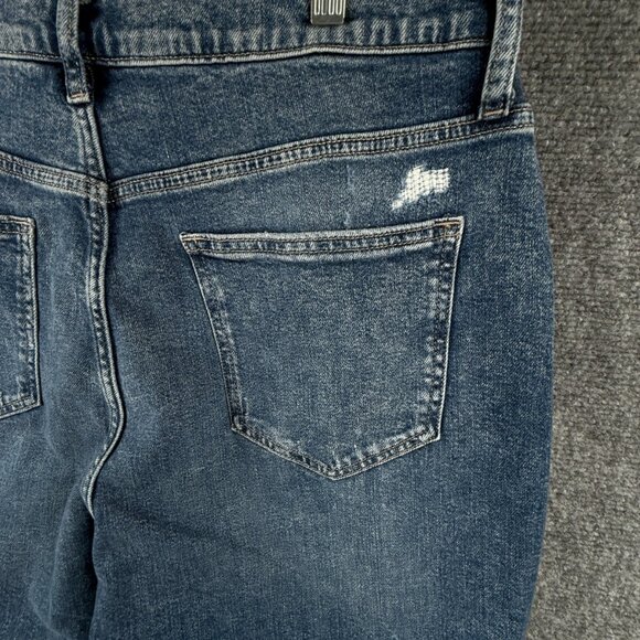 NWT Arizona Jeans Women Distressed Painted Vintage Straight Size 17 High Rise - Picture 16 of 16